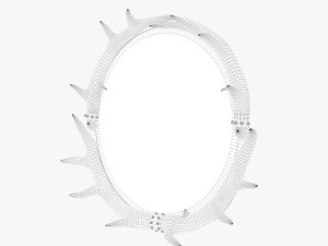 uttermost stag horn mirror 3D Model