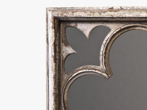 uttermost vellauni aged white and weathered wood quatrefoil mirrors Modello 3D