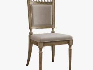 art furniture dining set 001 3D Model