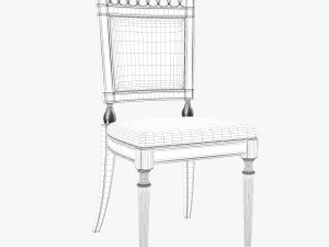 art furniture dining set 001 3D Model
