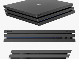 ソニープレイステーション4プロセット 3Dモデル