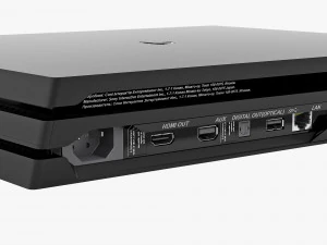 ソニープレイステーション4プロセット 3Dモデル