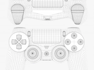 ソニープレイステーション4プロセット 3Dモデル