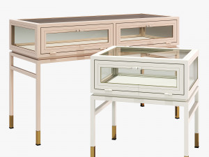 anthropologie tannehill display side table and console table 3D Model