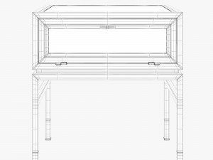 anthropologie tannehill display side table and console table 3D 模型