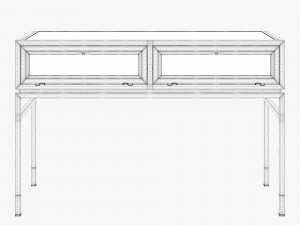 anthropologie tannehill display side table and console table 3D 模型