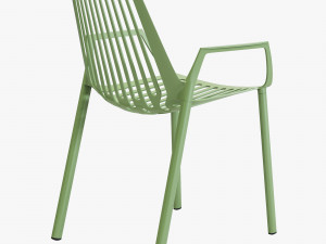 fast rion chair with armrests Modelo 3D