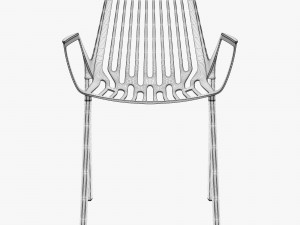 fast rion chair with armrests Modelo 3D