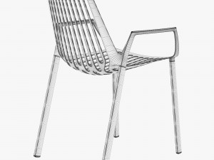 fast rion chair with armrests Modelo 3D