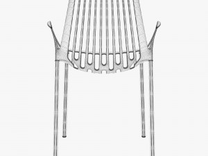 fast rion chair with armrests Modelo 3D