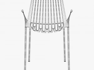 cadeira r&aacute;pida rion com bra&ccedil;os Modelo 3D
