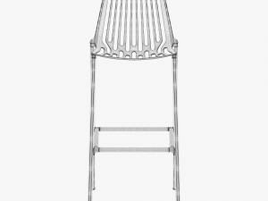 fast rion stool high 3D 모델