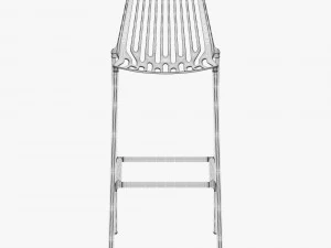 fast rion stool high 3D Model