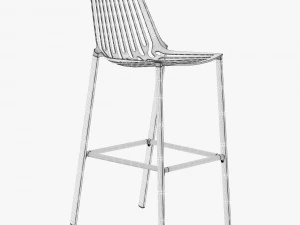 fast rion stool high 3D Model