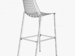 fast rion stool high 3D Model