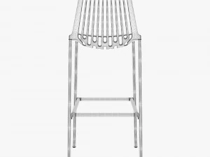 fast rion stool high 3D Model