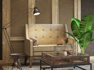 flmant furniture set 003 3Dモデル