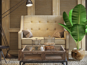 flmant furniture set 003 Modello 3D