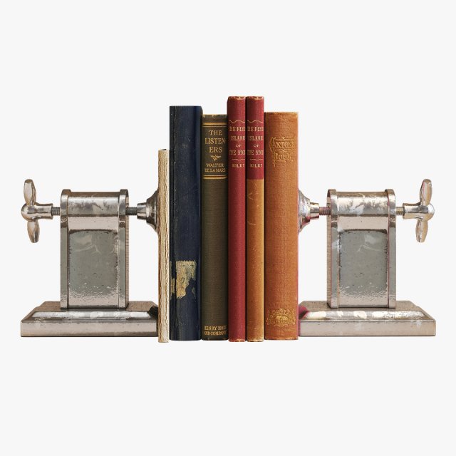flamant book-end helix screw 3D Модель .c4d .max .obj .3ds .fbx .stl .blend 