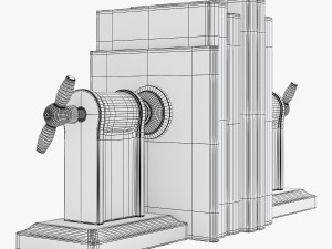 flamant book-end helix screw 3D Модель