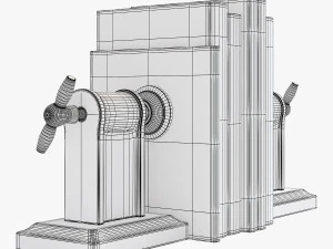 flamant book-end helix screw 3D Model