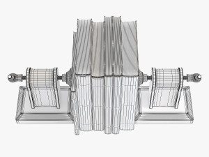 flamant book-end helix screw 3D Модель