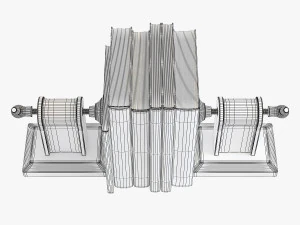 flamant book-end helix screw 3D Model