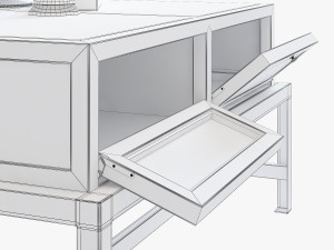 flamant coffee table baden 3D मॉडल