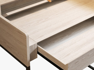 flamant desk nigel natural 3D 模型