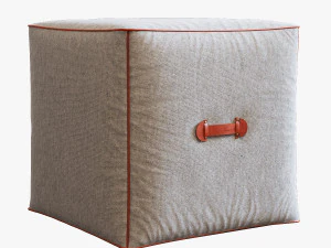 flamant footstool lautette puraaa 3D Model