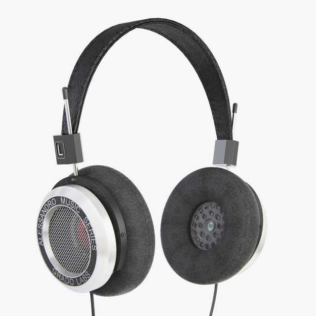 Grado labs alessandro ms-2 headphones 3D Model .c4d .max .obj .3ds .fbx .stl .blend 