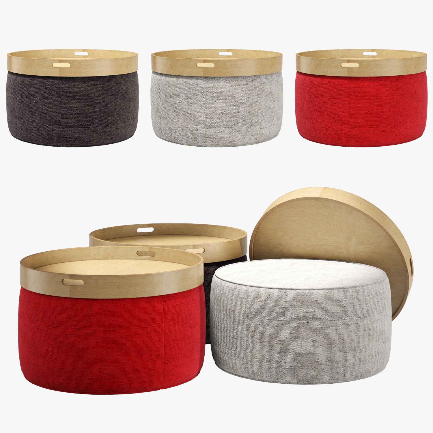 irafox design ottoman 3D Model .c4d .max .obj .3ds .fbx .stl .blend 