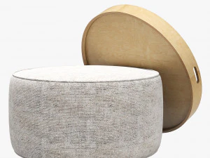 irafox design ottoman 3D Model