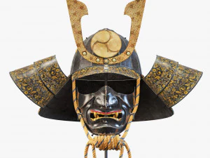 3d kabuto helmet model 3D Model