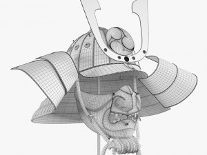 3d kabuto helmet model Model 3D