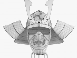 3d kabuto helmet model 3D Model