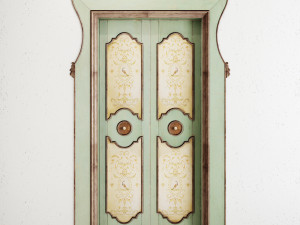 old classic door 001 3D Model