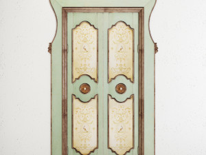 old classic door 001 3D 모델