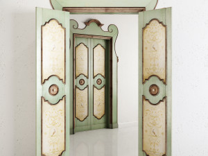 old classic door 001 3D 모델