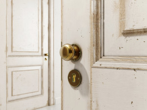 old classic door 003 3D Modell