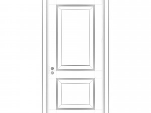 old classic door 003 3D Modell