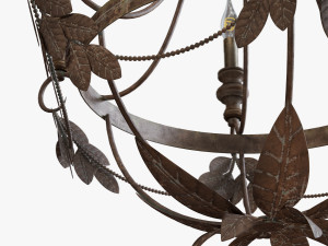 pottery barn madeline chandelier 3D Model