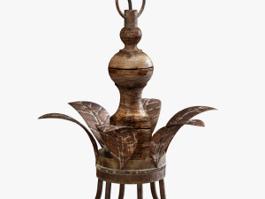 pottery barn madeline chandelier 3D Model