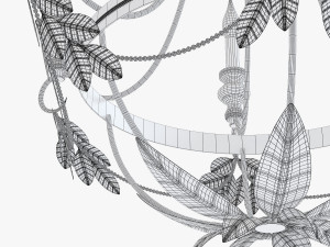 pottery barn madeline chandelier 3D Model