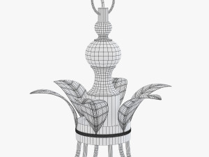 pottery barn madeline chandelier 3D Model