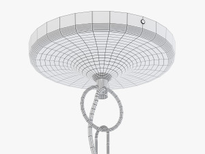pottery barn madeline chandelier 3D Model