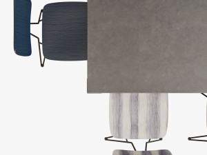 scavolini diesel misfit table moroso overyard chair Modelo 3D