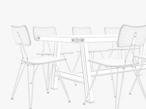 scavolini diesel misfit table moroso overyard chair Modelo 3D
