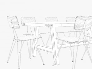 scavolini diesel misfit table moroso overyard chair 3D Model