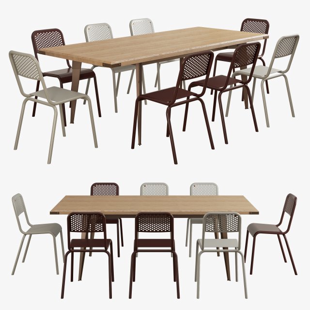scavolini diesel open workshop table moroso nizza chair 3D Model .c4d .max .obj .3ds .fbx .stl .blend 